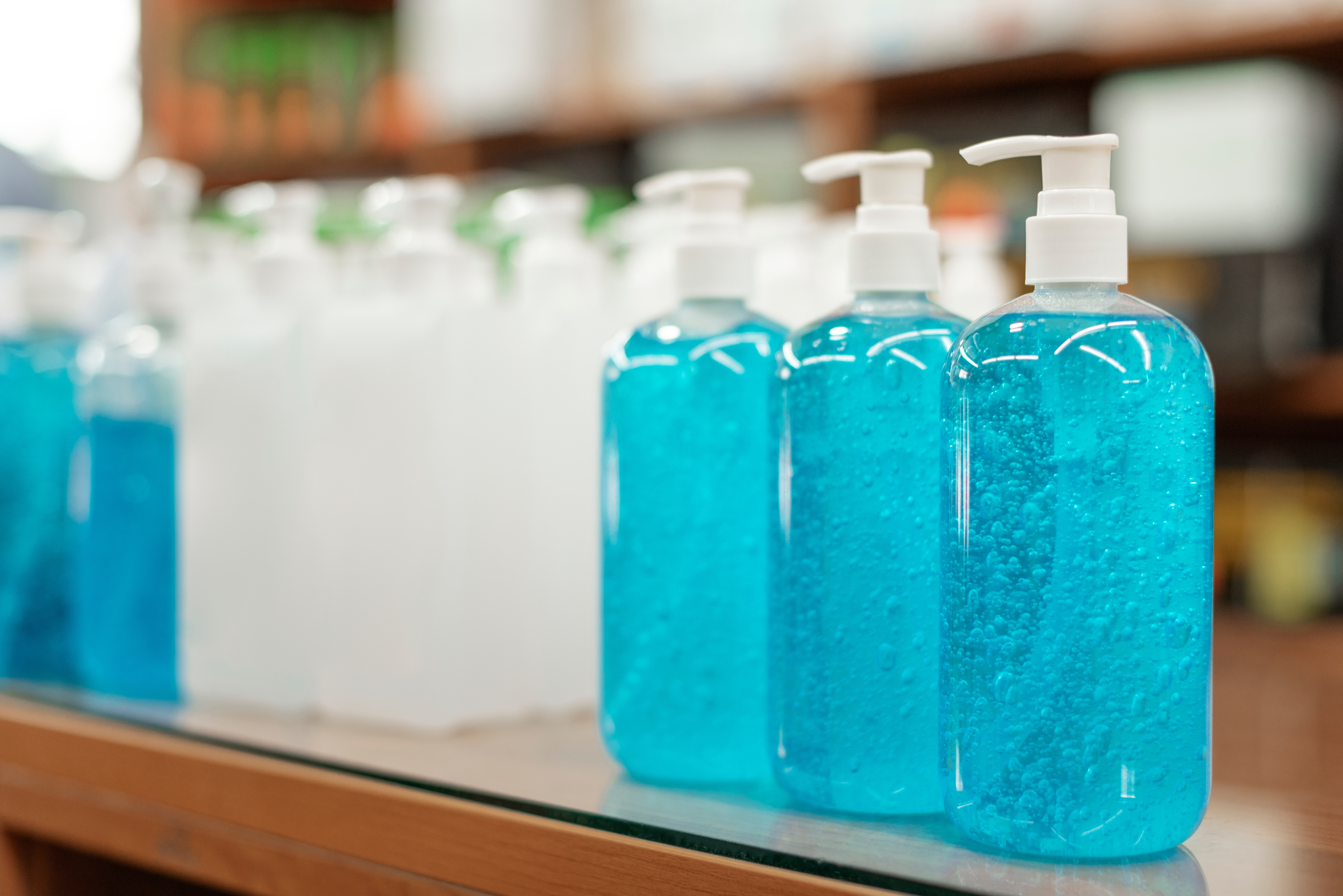 Sanitizer bottles